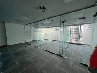 Offices in Jumeirah Lake Towers, Dubai with 44 cubicles occupying space of 6,208 sqft.