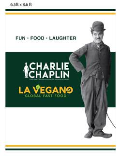Charlie Chaplin LaVegano - Global Fast Food, Established in 2021, 100 Franchisees, New York Headquartered