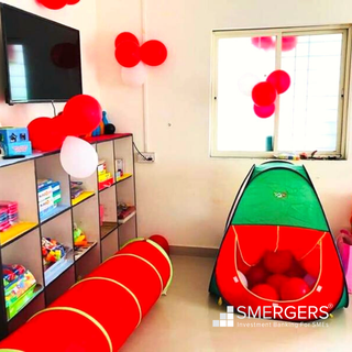 Established preschool and daycare center of a well-known franchise brand is for sale in Pune.