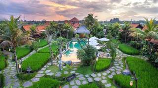 Extension of the existing resort—phase 1,9 bungalows with swimming pool, for sale in Ubud, Bali.