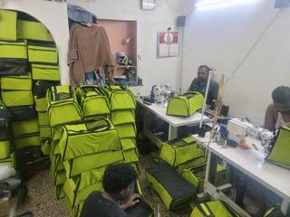 Manufacturing motorcycle luggage and safety gear for riders with production capacity of 300 units/month.