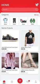 App with an available prototype that could be used to trade, sell and rent apparel.