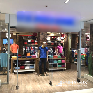 For Sale: 2 franchised apparel stores of a well-known clothing brand receiving 60-80 customers daily.