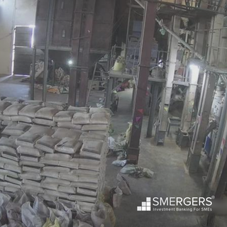 Fully functioning rice mill in Ranchi with 10 tons/hour capacity, utilizing Satake rice milling technology.