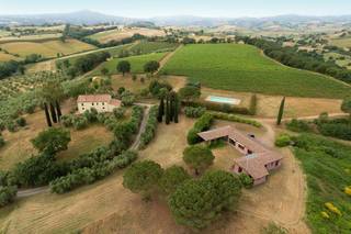 Tuscan Estate with 24ha of land and existing setup for wine and olive oil production.