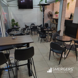 Coffee shop/bar in Limassol, with 50 seats and offers coffee, drinks, food, and desserts.