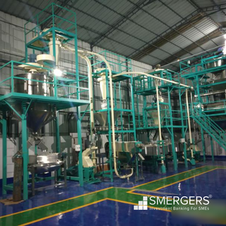 4-month-old fully automated factory setup for rice flour production for sale as owner is migrating.