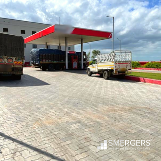 Petrol pump located in Jamnagar with owned area of 15,500 sq ft in tricorner location.