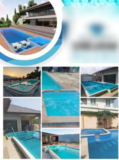 For sale: Manufacturer of premium fiberglass swimming pools, Jacuzzis, waterpark sliders with moulds running successfully.