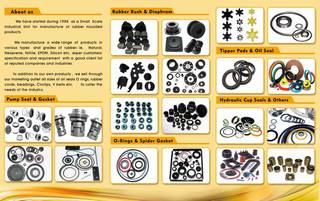 For Sale: Manufacturers of rubber products and industrial spares and supplying it to industrial units.