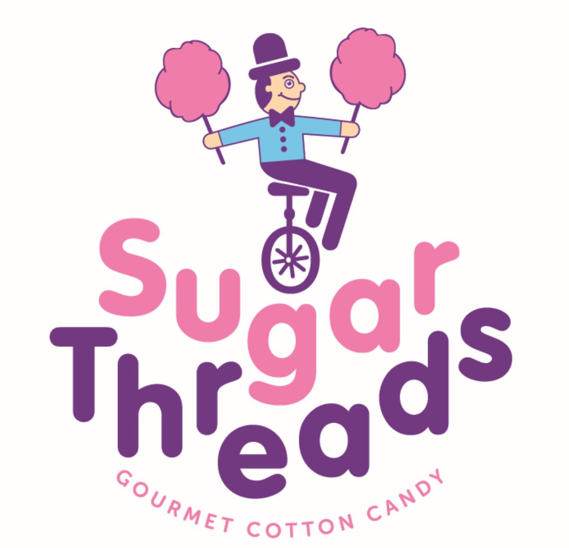 Sugar Threads Gourmet Cotton Candy logo