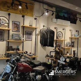 Bike service business specializing in Royal Enfield customizations and branded gear.